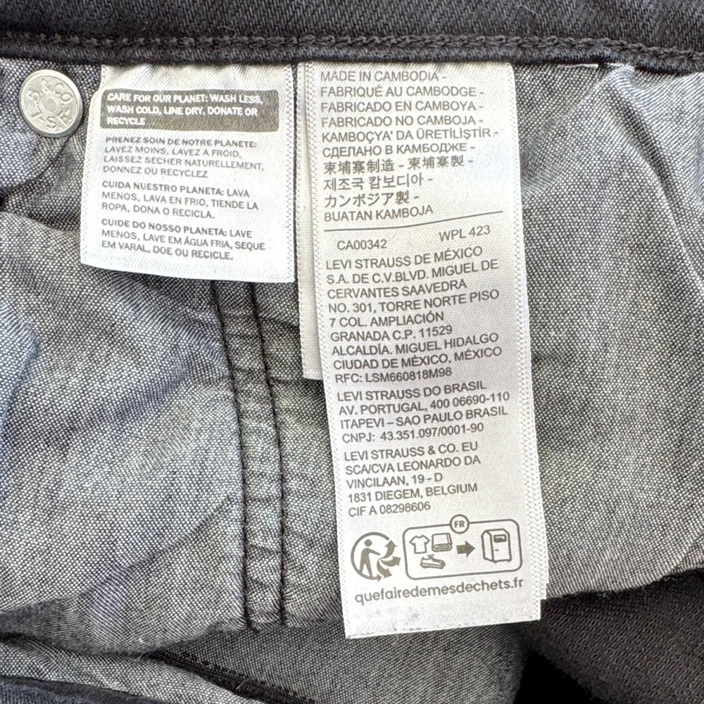 LEVI’S Black 501® ORIGINAL FIT WOMEN'S JEANS - Picture 6 of 8